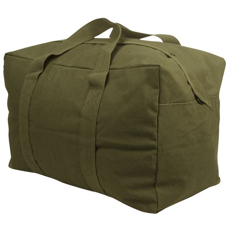 military surplus canvas duffle bag.